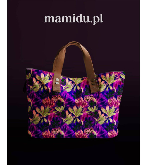 Violet leopard 02 – panterka i kwiaty | Mamidu