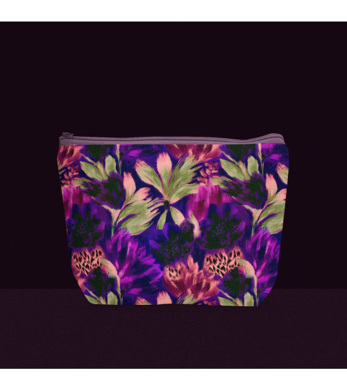 Violet leopard 02 – panterka i kwiaty | Mamidu