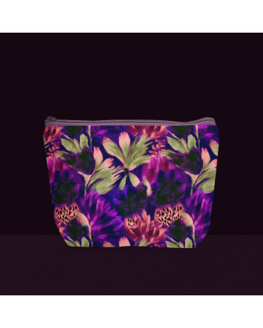 Violet leopard 02 – panterka i kwiaty | Mamidu