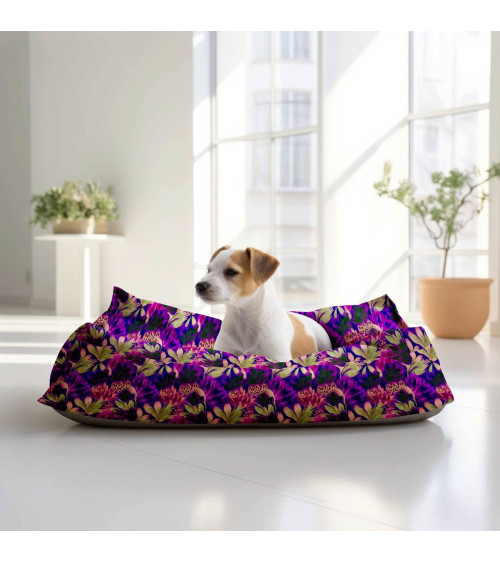 Violet leopard 02 – panterka i kwiaty | Mamidu
