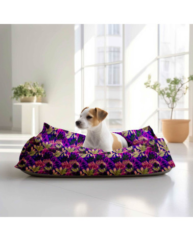 Violet leopard 02 – panterka i kwiaty | Mamidu