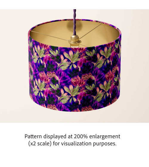 Violet leopard 02 – panterka i kwiaty | Mamidu