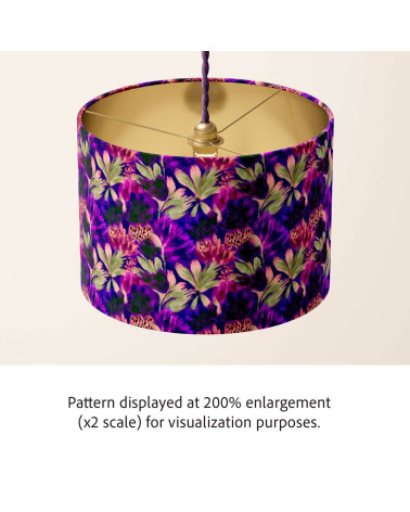 Violet leopard 02 – panterka i kwiaty | Mamidu