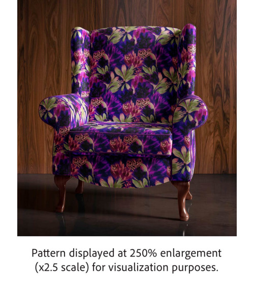 Violet leopard 02 – panterka i kwiaty | Mamidu