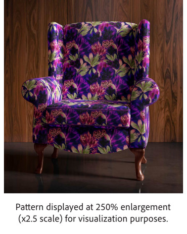 Violet leopard 02 – panterka i kwiaty | Mamidu