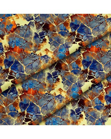 Polyester  Rissige Erde