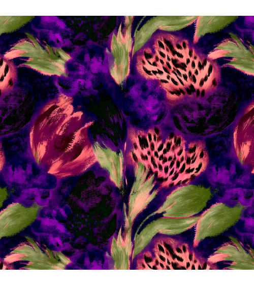 Violet leopard 04 – violettes Leopardenmuster | Mamidu