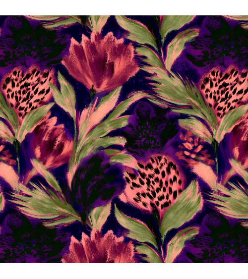 Violet leopard 05 – Fuchsia-Leoparden-Blüten | Mamidu