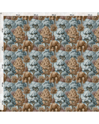 Woodland trees 01 – woodland trees fabric | Mamidu