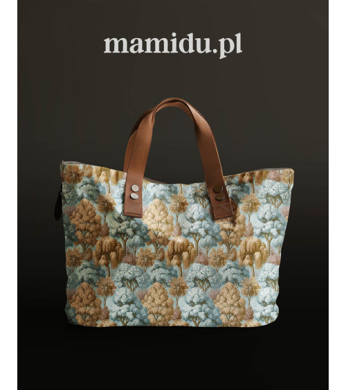 Woodland trees 01 – woodland trees fabric | Mamidu