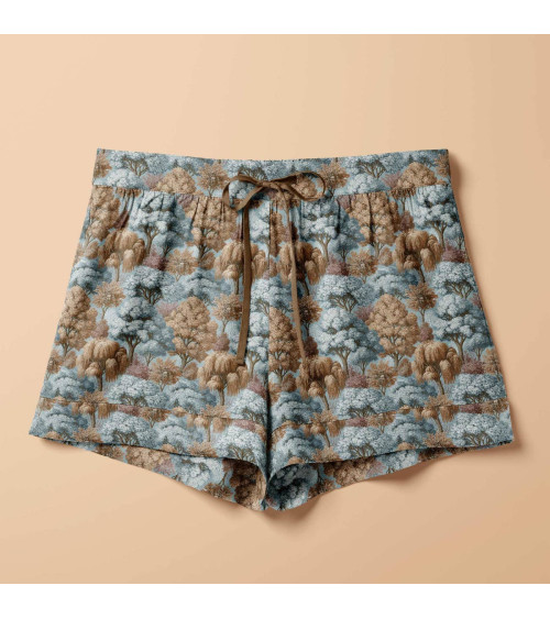 Woodland trees 01 – woodland trees fabric | Mamidu