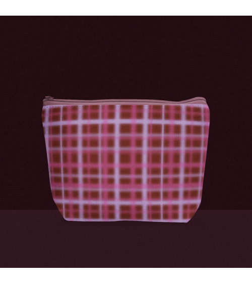 Blurred grid 02 – bordowa rozmyta krata | Mamidu