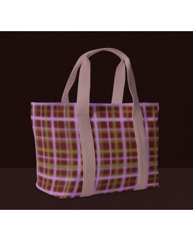 Blurred grid 03 – burgundy olive blurred check | Mamidu