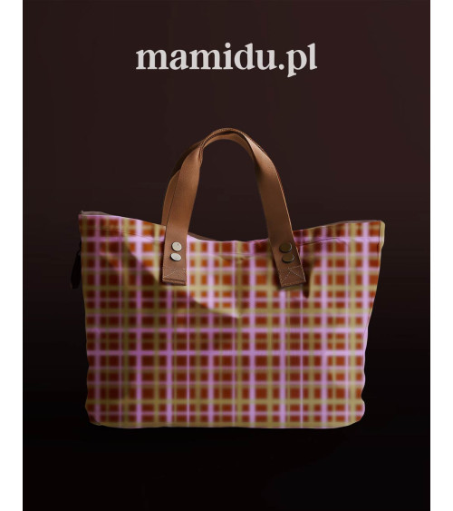 Blurred grid 03 – burgundy olive blurred check | Mamidu