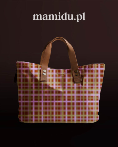 Blurred grid 03 – burgundy olive blurred check | Mamidu