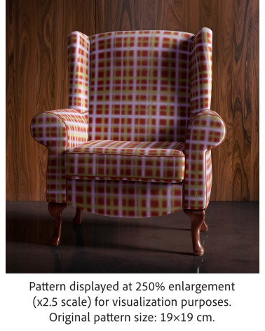 Blurred grid 03 – burgundy olive blurred check | Mamidu