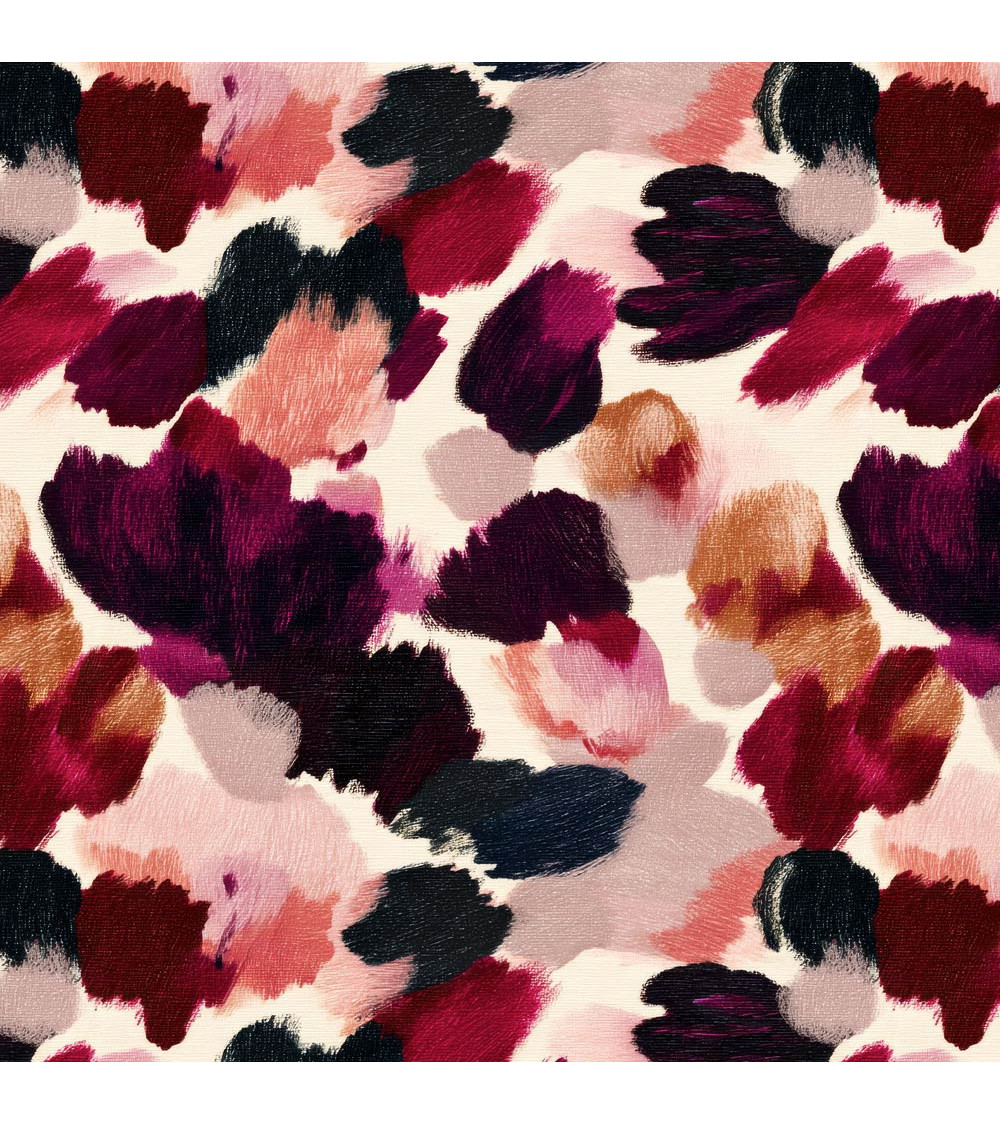 Brush strokes 02 – malarskie plamy, bordo i róż | Mamidu