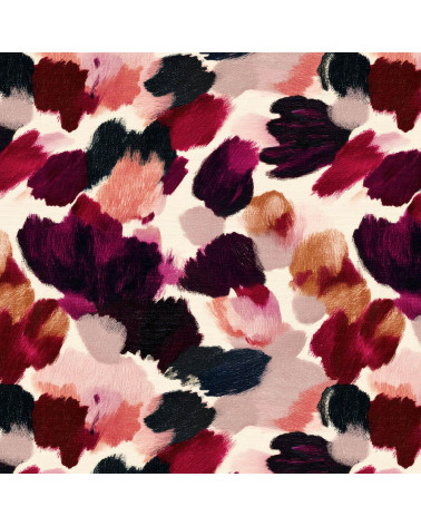 Brush strokes 02 – malarskie plamy, bordo i róż | Mamidu
