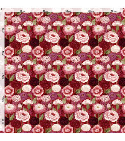 Cottage garden 01 – cottage garden floral fabric | Mamidu