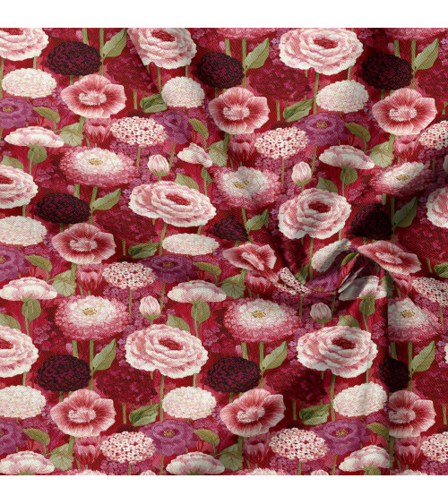 Cottage garden 01 – cottage garden floral fabric | Mamidu