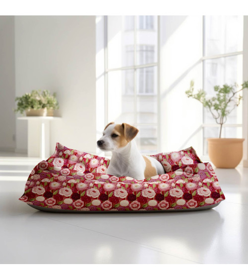 Cottage garden 01 – cottage garden floral fabric | Mamidu