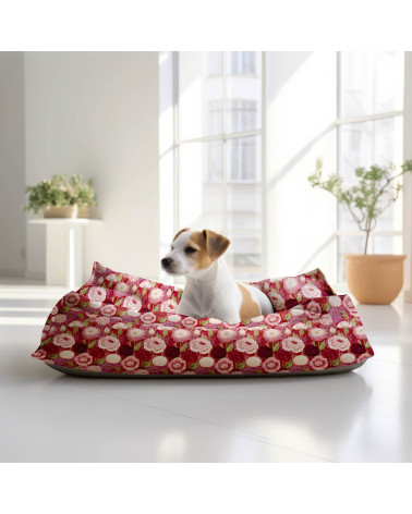Cottage garden 01 – cottage garden floral fabric | Mamidu