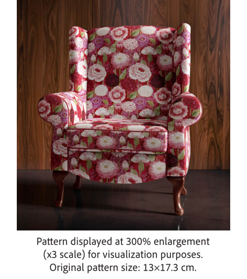 Cottage garden 01 – cottage garden floral fabric | Mamidu