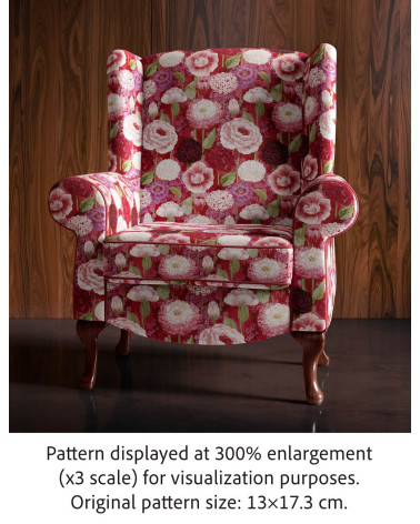 Cottage garden 01 – cottage garden floral fabric | Mamidu