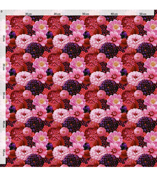 Dahlia leopard 01 – Dahlien auf Leopardenmuster | Mamidu