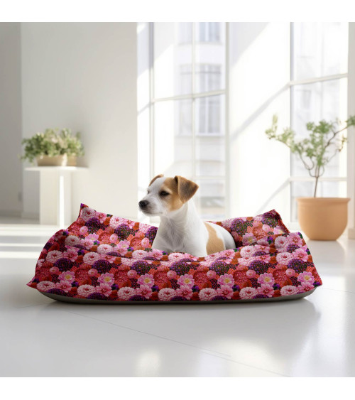 Dahlia leopard 01 – Dahlien auf Leopardenmuster | Mamidu