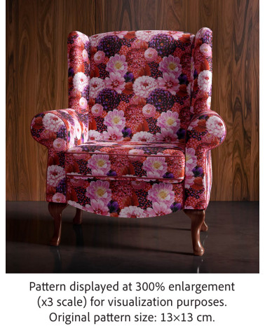 Dahlia leopard 01 – Dahlien auf Leopardenmuster | Mamidu