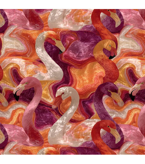 Flamingo agate 01 – Flamingos auf Achat | Mamidu