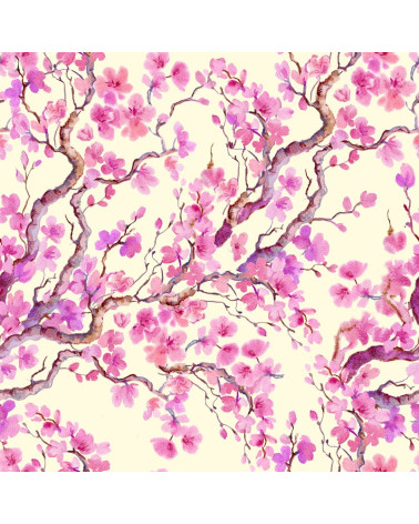 Polyester  Cherry blossoms 2