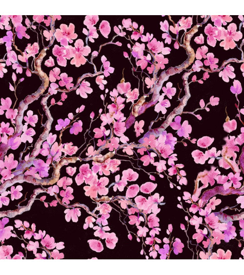 Polyester  Kirschblüten 3