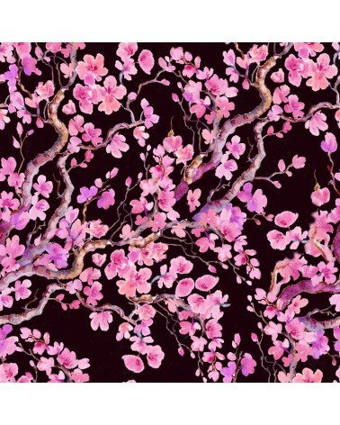 Polyester  Kirschblüten 3