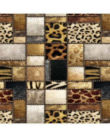 Fur patchwork 01 – animal fur patchwork fabric | Mamidu
