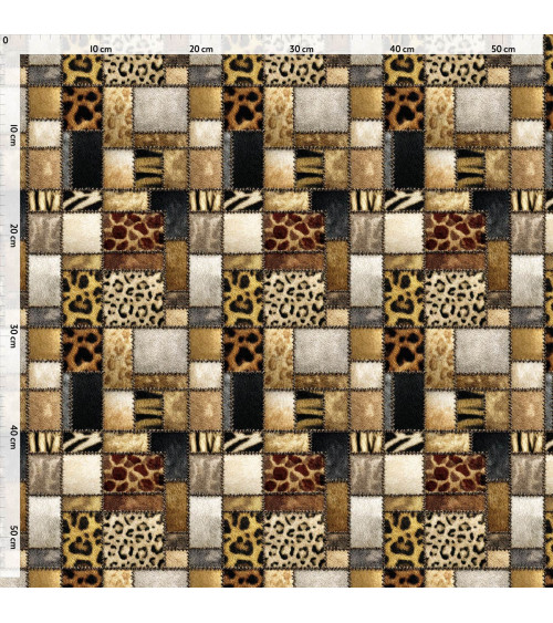 Fur patchwork 01 – animal fur patchwork fabric | Mamidu