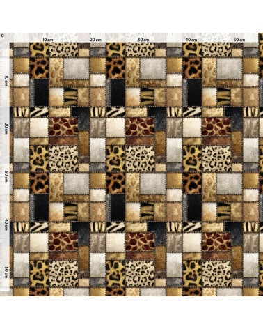 Fur patchwork 01 – animal fur patchwork fabric | Mamidu