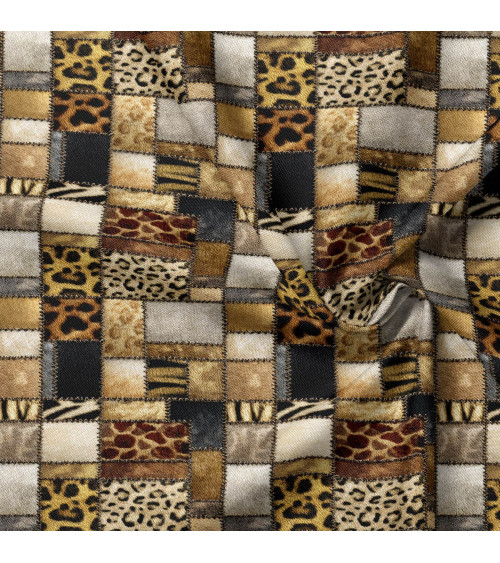 Fur patchwork 01 – animal fur patchwork fabric | Mamidu