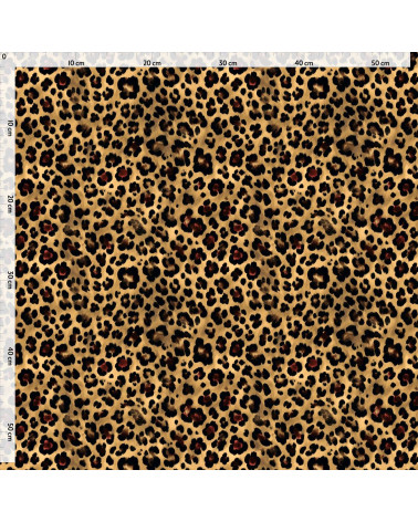 Leopard 42 – klassischer Leopard, Meterware | Mamidu