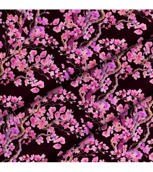 Polyester  Kirschblüten 3