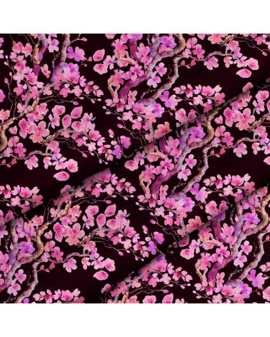 Polyester  Kirschblüten 3