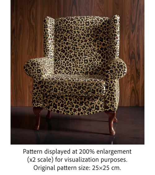 Leopard 42 – klassischer Leopard, Meterware | Mamidu