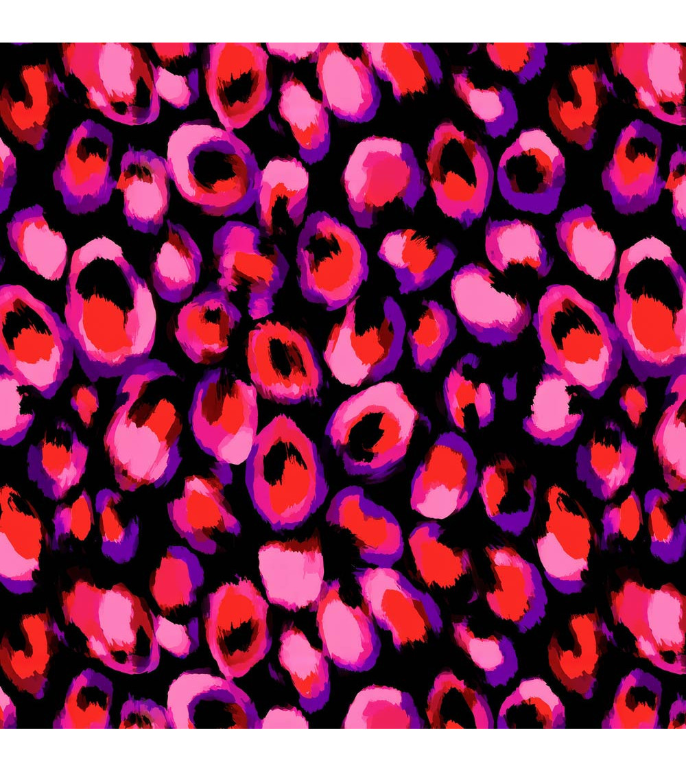 Neon leopard 02 – neonowa panterka na czerni | Mamidu