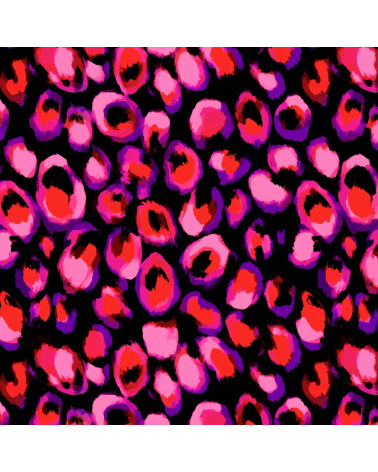 Neon leopard 02 – neonowa panterka na czerni | Mamidu