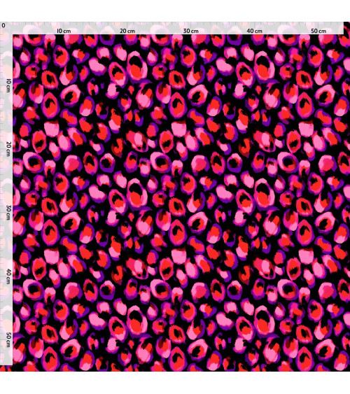 Neon leopard 02 – neonowa panterka na czerni | Mamidu