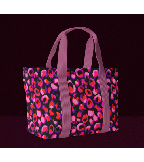 Neon leopard 02 – neonowa panterka na czerni | Mamidu