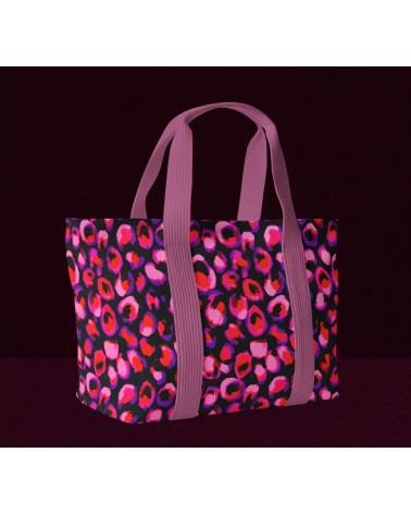 Neon leopard 02 – neonowa panterka na czerni | Mamidu