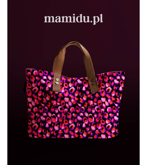 Neon leopard 02 – neonowa panterka na czerni | Mamidu