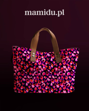 Neon leopard 02 – neonowa panterka na czerni | Mamidu